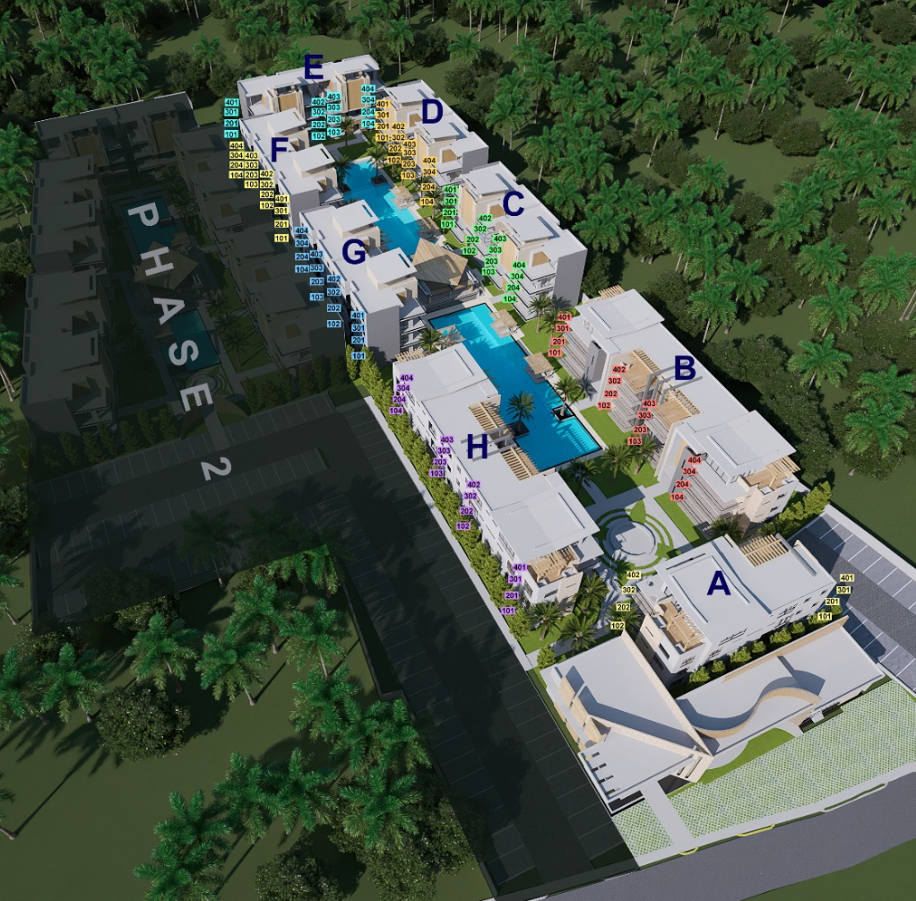 Phase 1 · Buildings A–H
